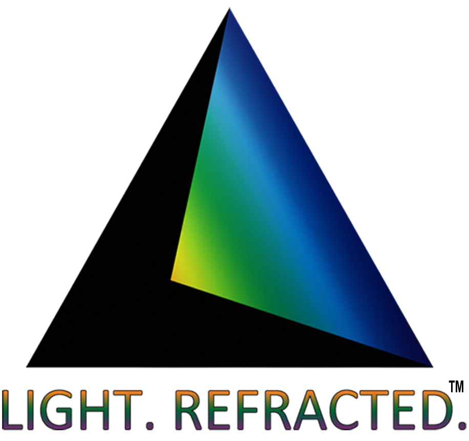 Prism Glass Company Light. Refracted. Light. Refracted.